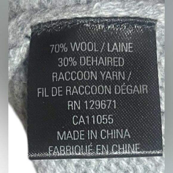 360 Sweater Women’s Wool Raccoon Yarn Crew Neck Sweater XS Colorblock - Picture 5 of 5